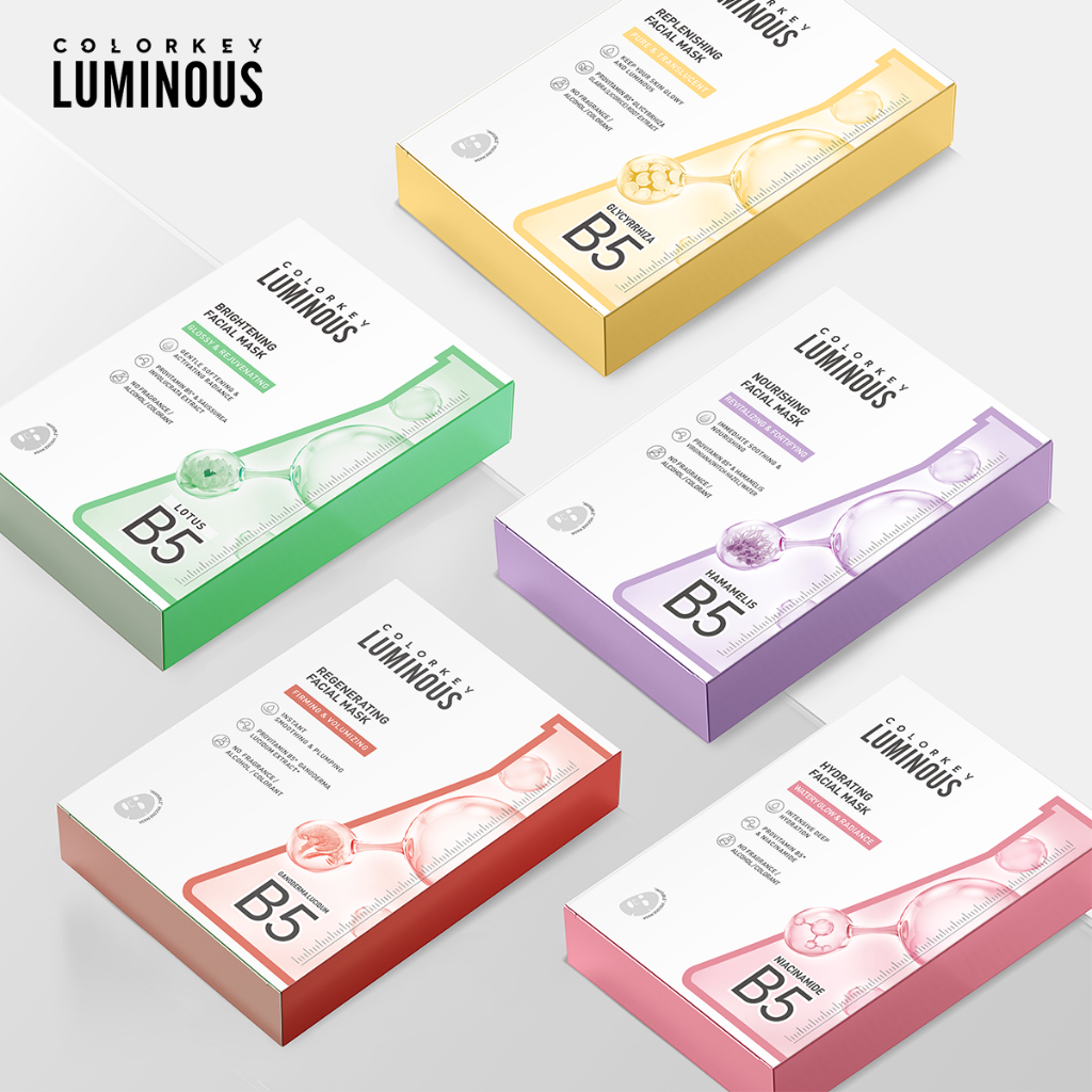 [COMBO MIX] - 5 Miếng Mặt Nạ Tinh Chất Vitamin B5 COLORKEY LUMINOUS Hỗ Trợ Dưỡng Sáng, Cấp Ẩm 25ml/miếng | BigBuy360 - bigbuy360.vn