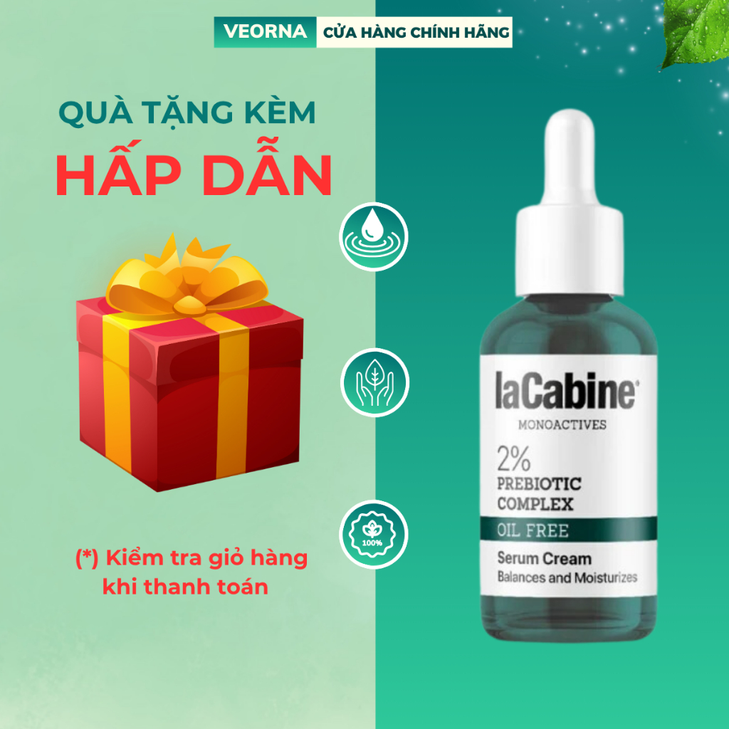 Tinh Chất Dưỡng Ẩm, Kiểm Soát Dầu LaCabine 2% Prebiotic Complex Serum Cream