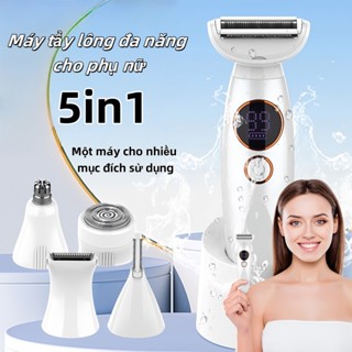 Máy Cạo Lông đa Năng 5 Trong 1 Cho Nữ | Cạo Lông Mày, Vùng Kín, Bikini, Toàn Thân | Không đau, Sạc được