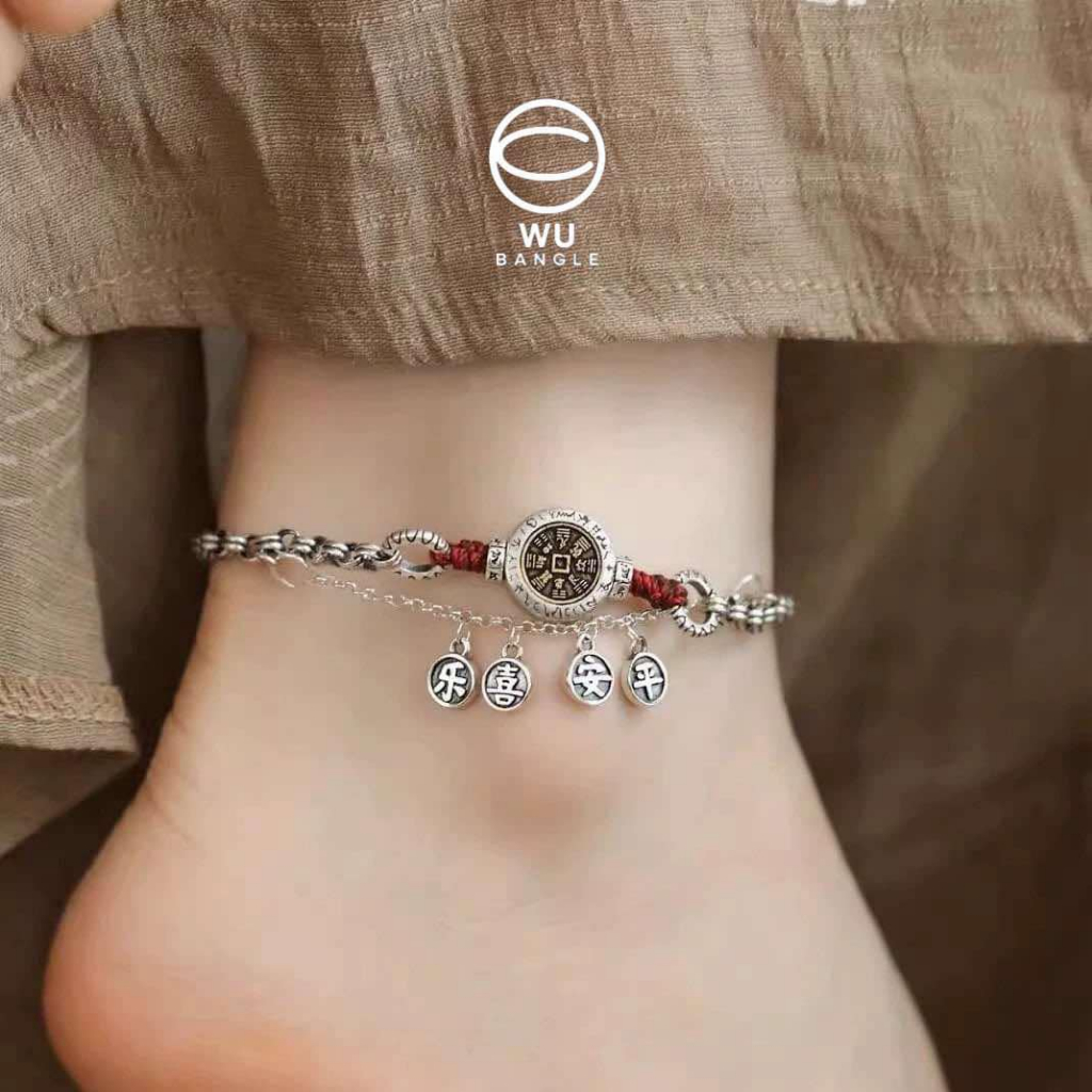 Lắc Chân Phong Thuỷ May Mắn Charm Bát Quái – Bảo Vệ, Hút Tài Lộc, Mang Lại Bình An | WU BANGLE