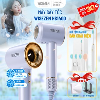 Máy Sấy Tóc Ion Âm Không Cánh Quạt Wisezen Nóng lạnh 2 chiều chăm sóc và bảo vệ tóc Công suất 1400W