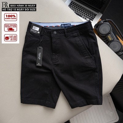 Quần short kaki nam Kunda mềm mịn dày dặn, form regular fit - Bravery