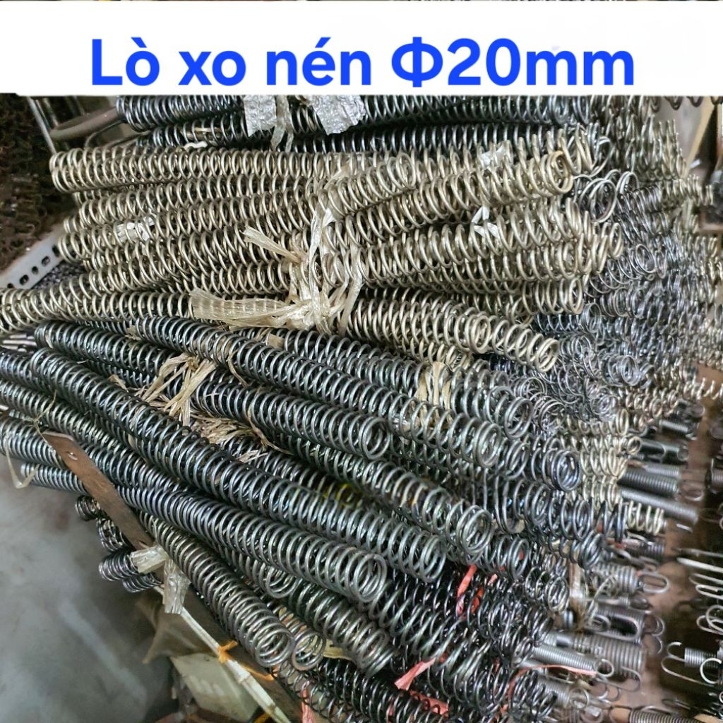 Lò xo nén phi 20mm dài 300mm