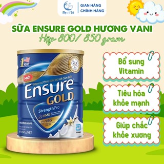 [CH MẸ VÀ BÉ – ABBOTT] Sữa Bột Ensure Gold Hương Vani – Dinh Dưỡng Cho Người Lớn Tuổi, Người Bệnh – Lon 800g / 850g