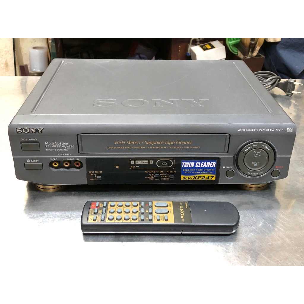 Đầu máy băng VHS cũ Sony XF 247 xem hát tốt
