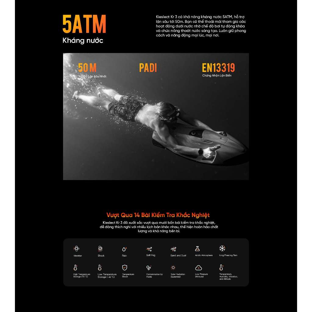 Đồng hồ thông minh Kieslect KR 3 - 1.5" HD AMOLED Display - Pin 500mAh - 178+ Chế độ thể tha | BigBuy360 - bigbuy360.vn