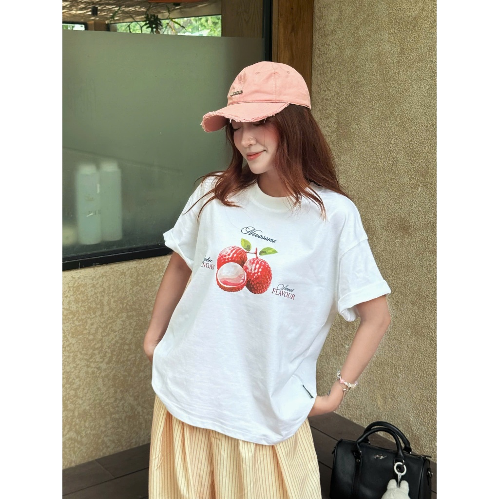 Áo Thun Boxy Fun And Fruits Cotton 250gsm Local Brand Nevasome Tay Lỡ Form Boxy Rộng Nam Nữ Menswear Womenswear | BigBuy360 - bigbuy360.vn
