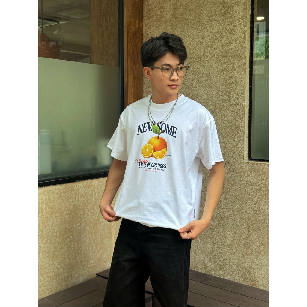 Áo Thun Boxy Fun And Fruits Cotton 250gsm Local Brand Nevasome Tay Lỡ Form Boxy Rộng Nam Nữ Menswear Womenswear | BigBuy360 - bigbuy360.vn