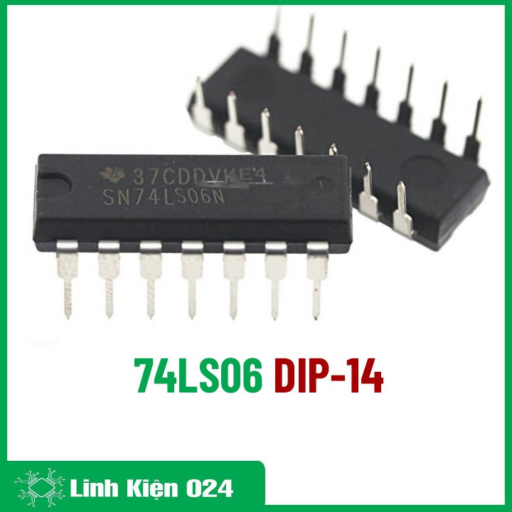 Chíp 74LS06 Hex Inverter Buffer/Driver DIP14
