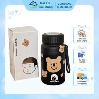  Bình Giữ Nhiệt Gucgres Gấu Nâu Nắp Vặn 1000ml 