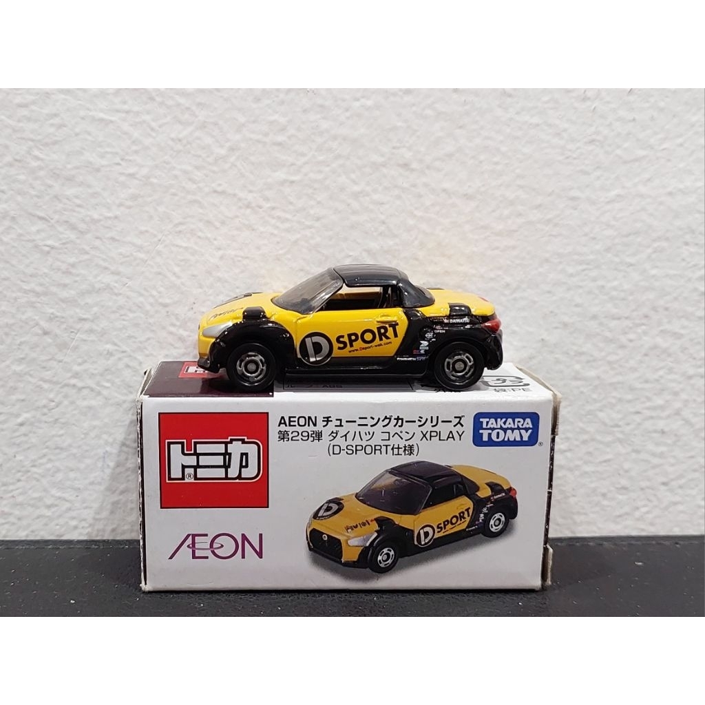 Xe mô hình Tomica Aeon Exclusive No.29 Daihatsu Copen XPLAY D-SPORT  - Made in Vietnam
