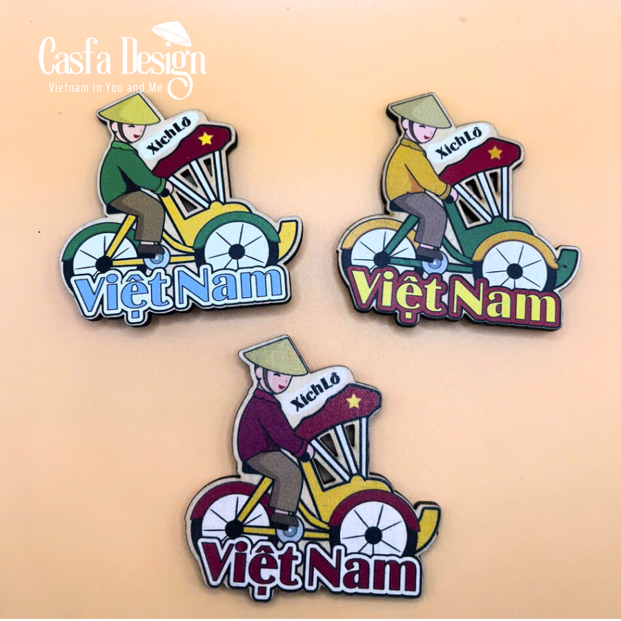 Nam Châm Hút Tủ Lạnh Hình Xích Lô - Món Qùa Lưu Niệm Đậm Chất Việt Nam