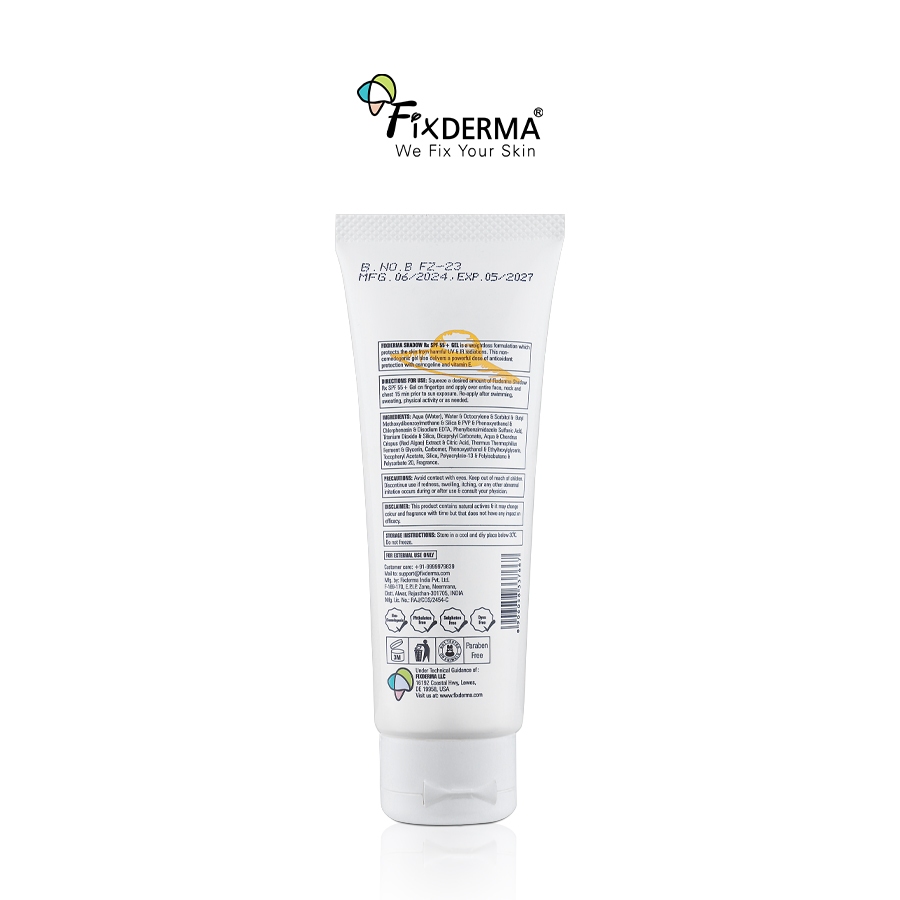 [FIXDERMA] Kem Chống Nắng Fixderma Shadow SPF 55+ Gel Giúp Giảm Dấu Hiệu Lão Hóa 75g - Hùng Lợi | BigBuy360 - bigbuy360.vn