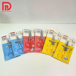 Kéo Thủ Công Kéo Cắt Giấy GuangBo Chính Hãng Tiện Dụng An Toàn Có Nắp Đậy Phù Hợp [H05000]