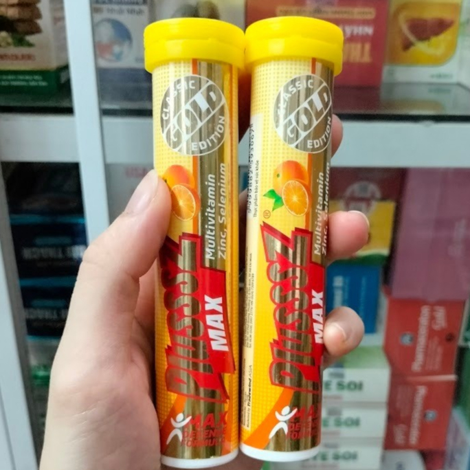 Viên C Sủi Bổ Sung Vitamin C Plusssz Cam Viên sủi Max C Sủi Ba Lan