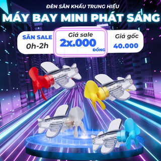 Máy Bay Đèn Led mini Phụ Kiện Trang Trí ôtô, Mũ Bảo Hiểm Xe Máy, Xe Đạp MILCA, nhỏ gọn dễ sử dụng, trang trí,...