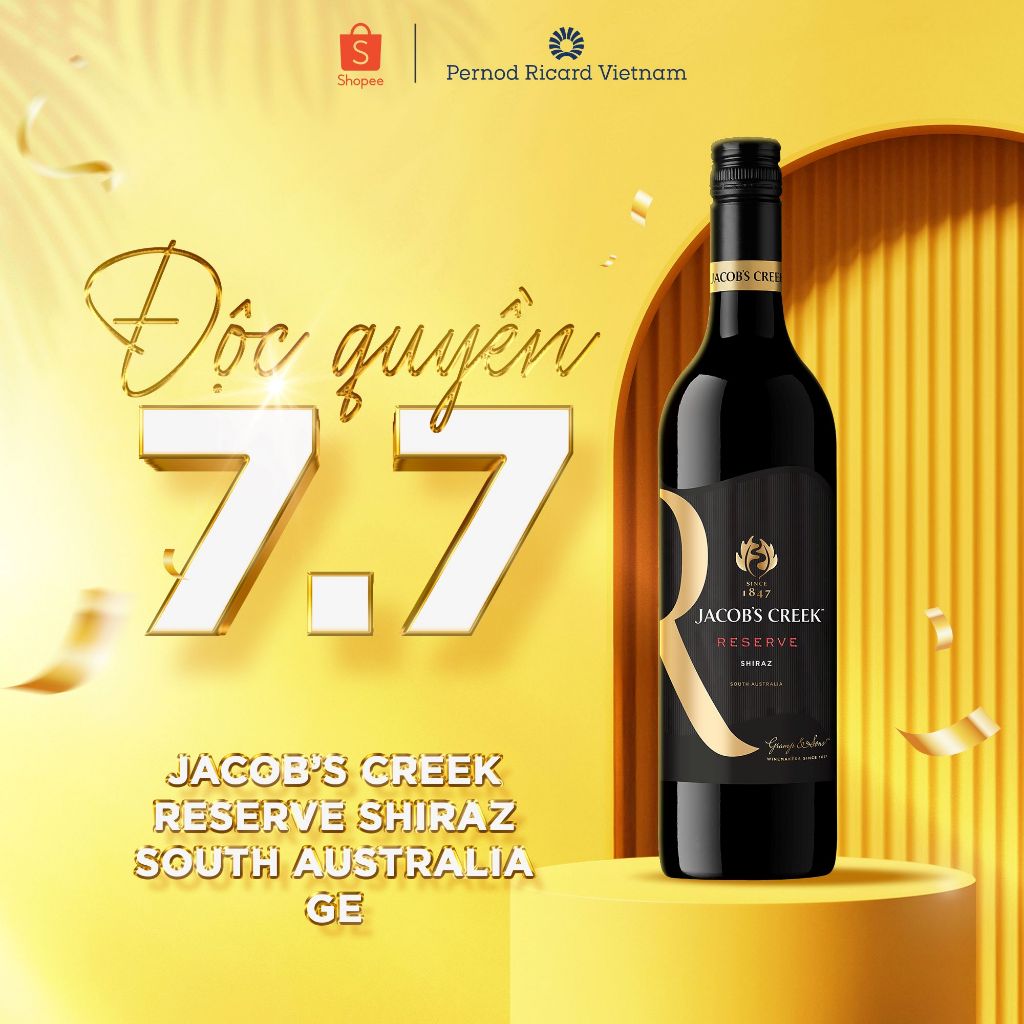 Rượu vang đỏ Jacob's Creek Reserve Shiraz Nồng Độ Alc 14.3% 750ml  không kèm hộp