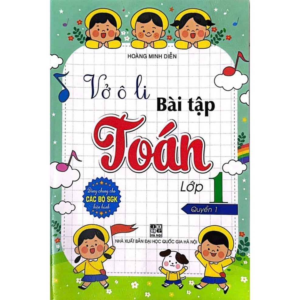 Sách - Vở Ô Li Bài Tập Toán Lớp 1 Quyển 1 ( HA)