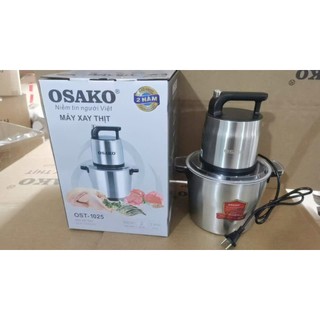 Máy xay thịt công nghiệp Osako công suất 950W, cối inox 5.8L Osako OST-1025, làm mọc, chả-có linh kiện sẵn kho