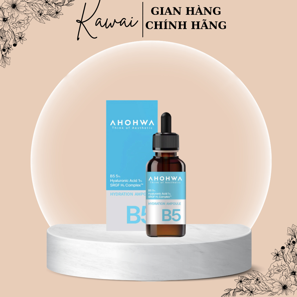Serum phục hồi, dưỡng ẩm, chố.ng lão hoá B5 ahohaw 30ml