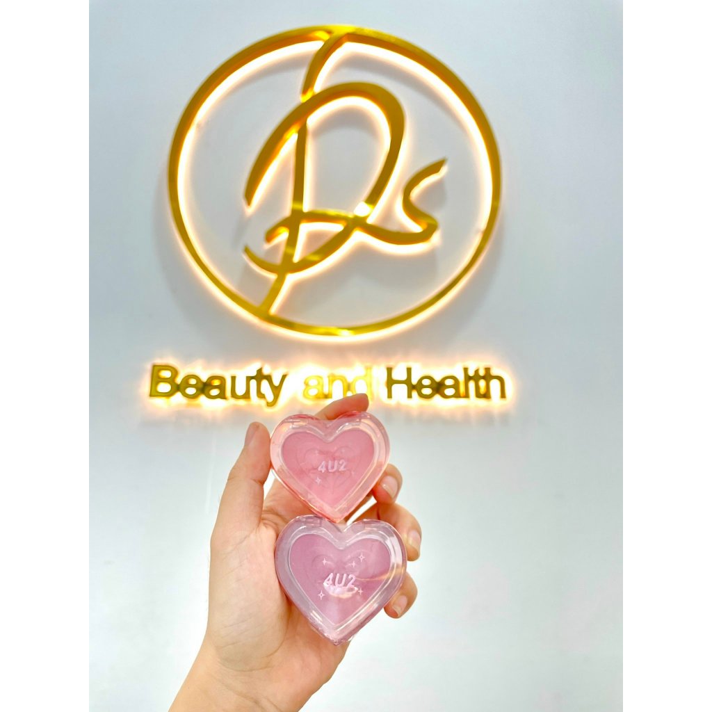 Phấn Má Hồng 4U2 Heart Blush Có Nhũ