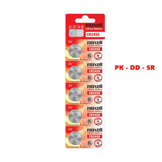  Hàng Xịn - Pin Cmos CR2450 3V Maxell Remote Xe Cửa Cuốn Thiết Bị Cảm Biến Nhiệt Kế Cân Điện Tử Đồng Hồ ... Siêu Rẻ 