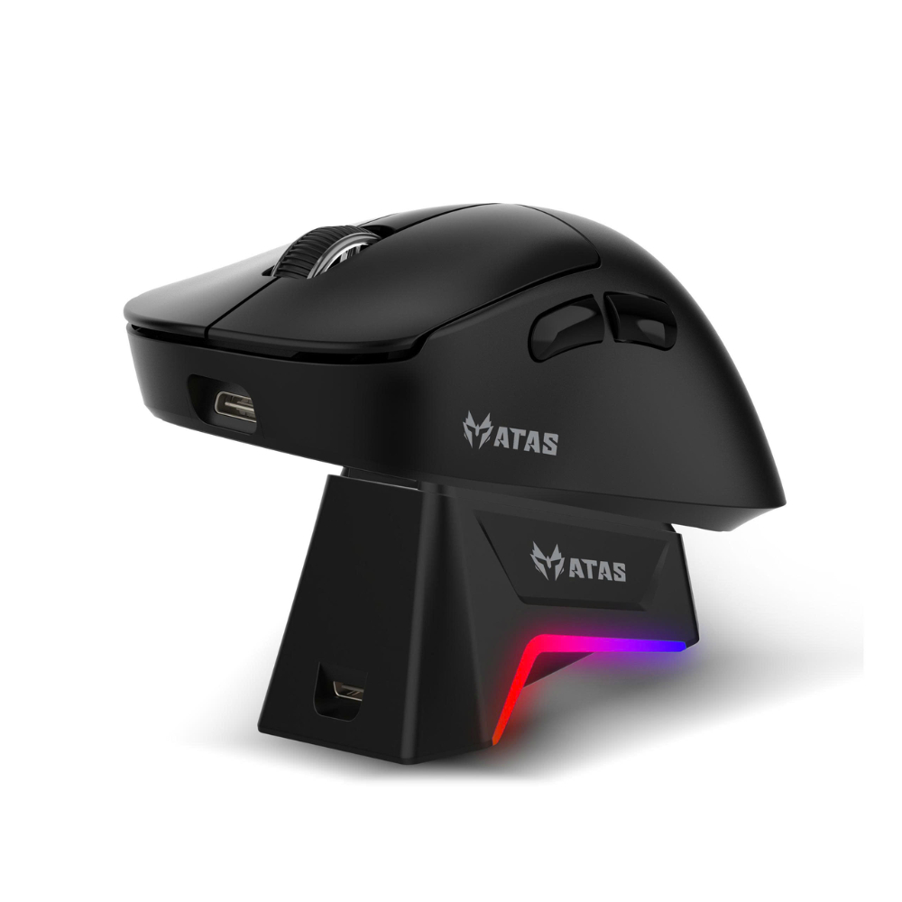 Chuột gaming không dây ATAS X11 - 3 mode - Mắt đọc PAW3311 -  Hỗ trợ App macro - Dock sạc - Màn hình TFT - DPI 24000 | BigBuy360 - bigbuy360.vn