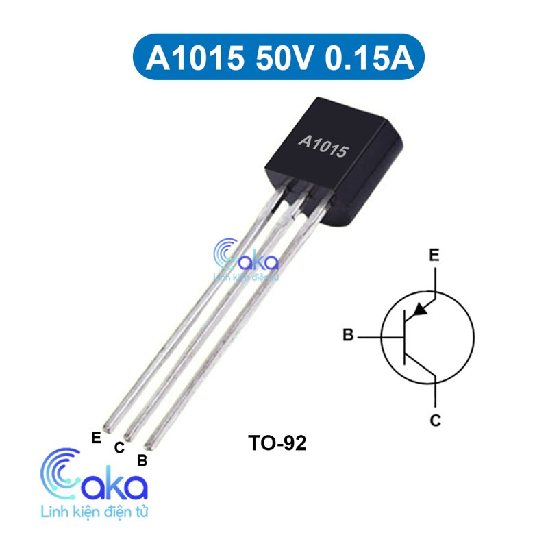 Set 10 Transistor A1015 PNP 0.15A 50V – Transistor Chân Cắm TO-92 Dùng Cho Mạch Khuếch Đại