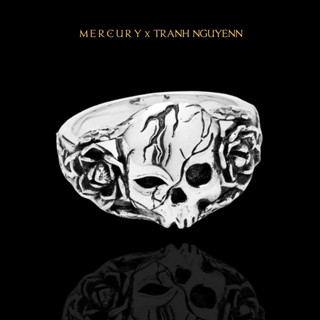 Nhẫn Bạc nam,nữ 925 Mercury The Phantom-Trang sức Bạc 925 nguyên khối-Thiết kế độc quyền bởi Mercury