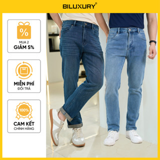 [GIÁ CHỈ TỪ 399K] Quần Jean Nam, Quần Bò Nam Basic 8QBDB006/8QBDB007/9QBDB014/9QBDB015 Biluxury Co Giãn Chống Nhăn