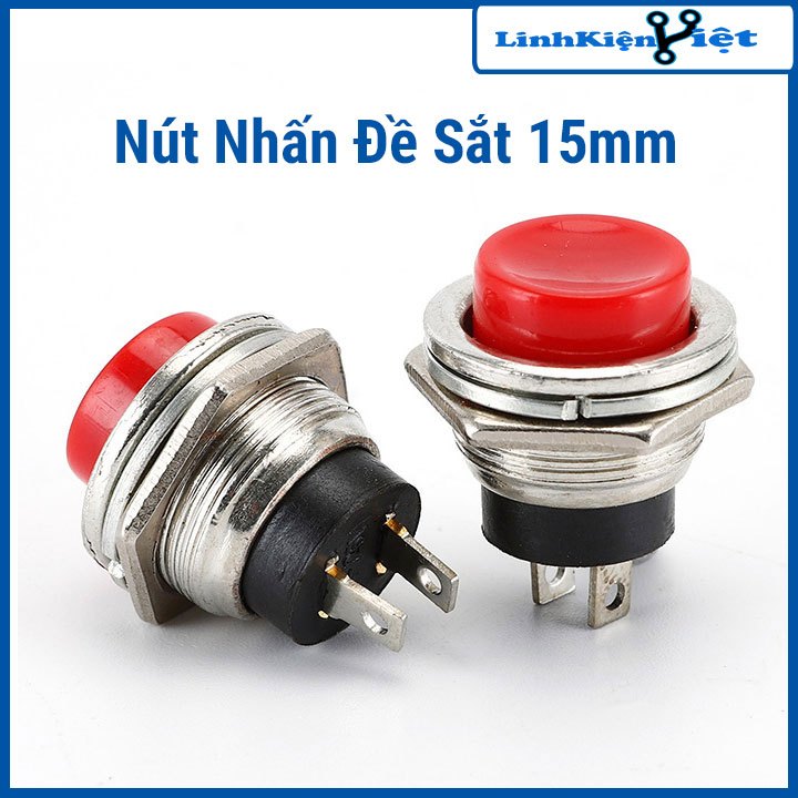 NÚT NHẤN ĐỀ SẮT - TO ( 15MM ) 1 NÚT