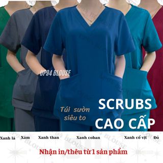 Bộ Scrubs CAO CẤP bác sĩ  dáng BASIC HÀNG LOẠI 1 đồng phục spa, thẩm mỹ viện, phòng khám, bệnh viện, các cơ sở y tế