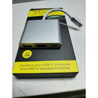 Hub Type C ra Hdmi, Usb, Type c PD hỗ trợ độ phân giải 4k - HPS