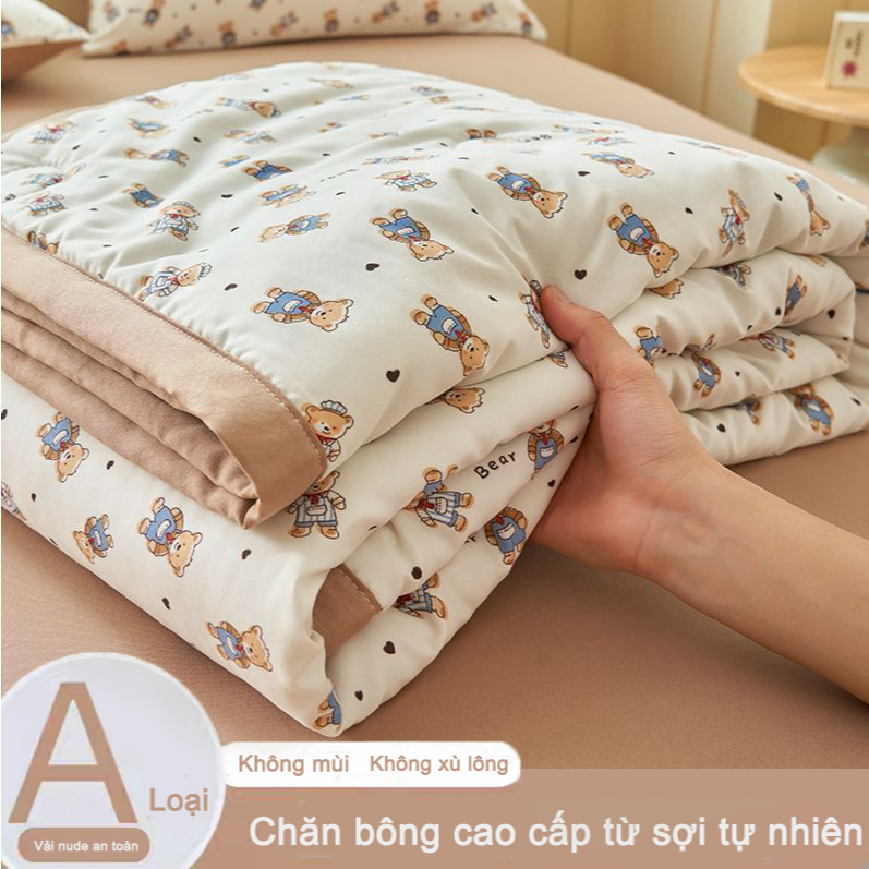 Mền Chăn Đũi mềm Trần bông boss decor mềm mịn mát