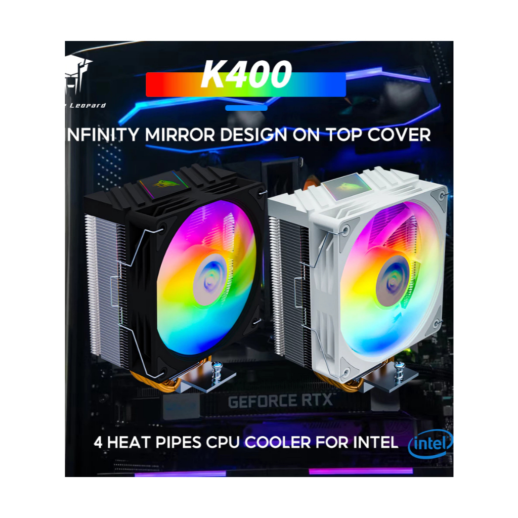 ❄️ Tản Nhiệt Khí Jungle Leopard K400 RGB – Hiệu Suất Cao, Bền Bỉ ❄️