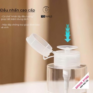 Lọ rỗng đựng dung dịch axeton, nước lau gel nail tem vàng 300ml