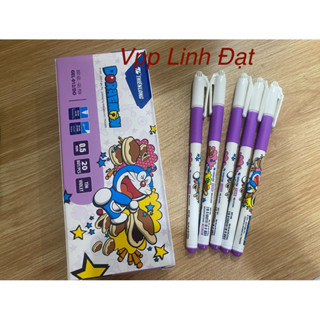   Combo 5  Bút gel Thiên Long Doraemon GEL- 012 DO nét 0.5mm mực tím chính hãng bút 012 Doremon học sinh chính hãng 