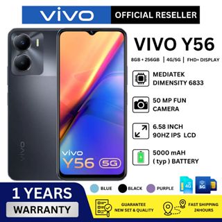 VIVO Y56 5G MỚI [RAM 8GB 256GB ROM] l Pin lớn 5000mAh l Mediatek MT6833 Kích thước 700