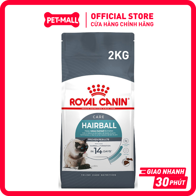 Thức Ăn Hạt Cho Mèo Royal Canin HAIRBALL Care 400g / 2kg - Tiêu Giảm Búi Lông Trong 14 Ngày Petmall