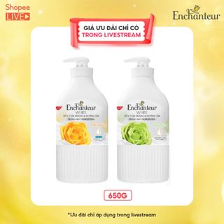  Sữa tắm trắng da hương nước hoa Pháp Enchanteur White 650g - với Kem sữa tươi & Niacinamide  Accesstrade  