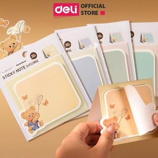  Giấy Note Butter Bear Deli Gấu Bơ Giấy Ghi Chú 30 Tờ Không Lem Mực Họa Tiết Dễ Thương Nhỏ Gọn Tiện Dụng Cho Học Sinh 