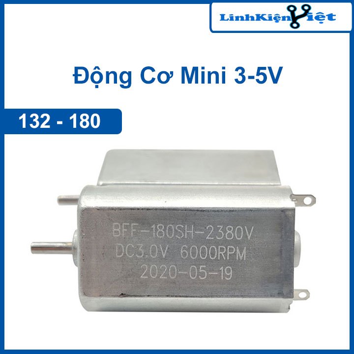 Động Cơ Mini 180/132 6VDC 25000RPM