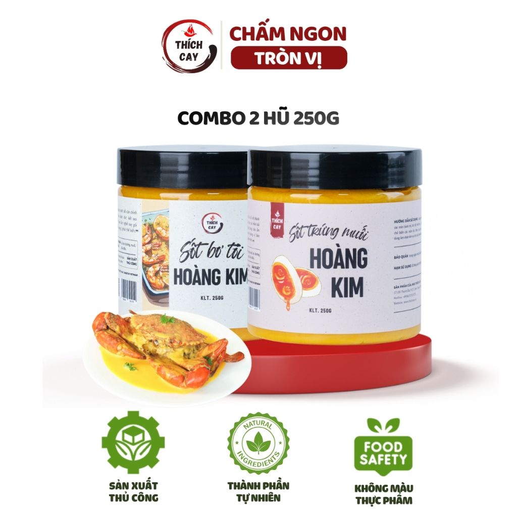  Sốt Trứng Muối Hoàng Kim Thích Cay 250g Sốt Bơ Chấm Bánh Mì Sốt Xào Ốc Sốt Chấm Hải Sản 