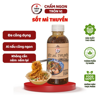  Sốt mì thuyền boat noodles Thích Cay 250ml nước trộn đậm đà chuẩn vị Thái 