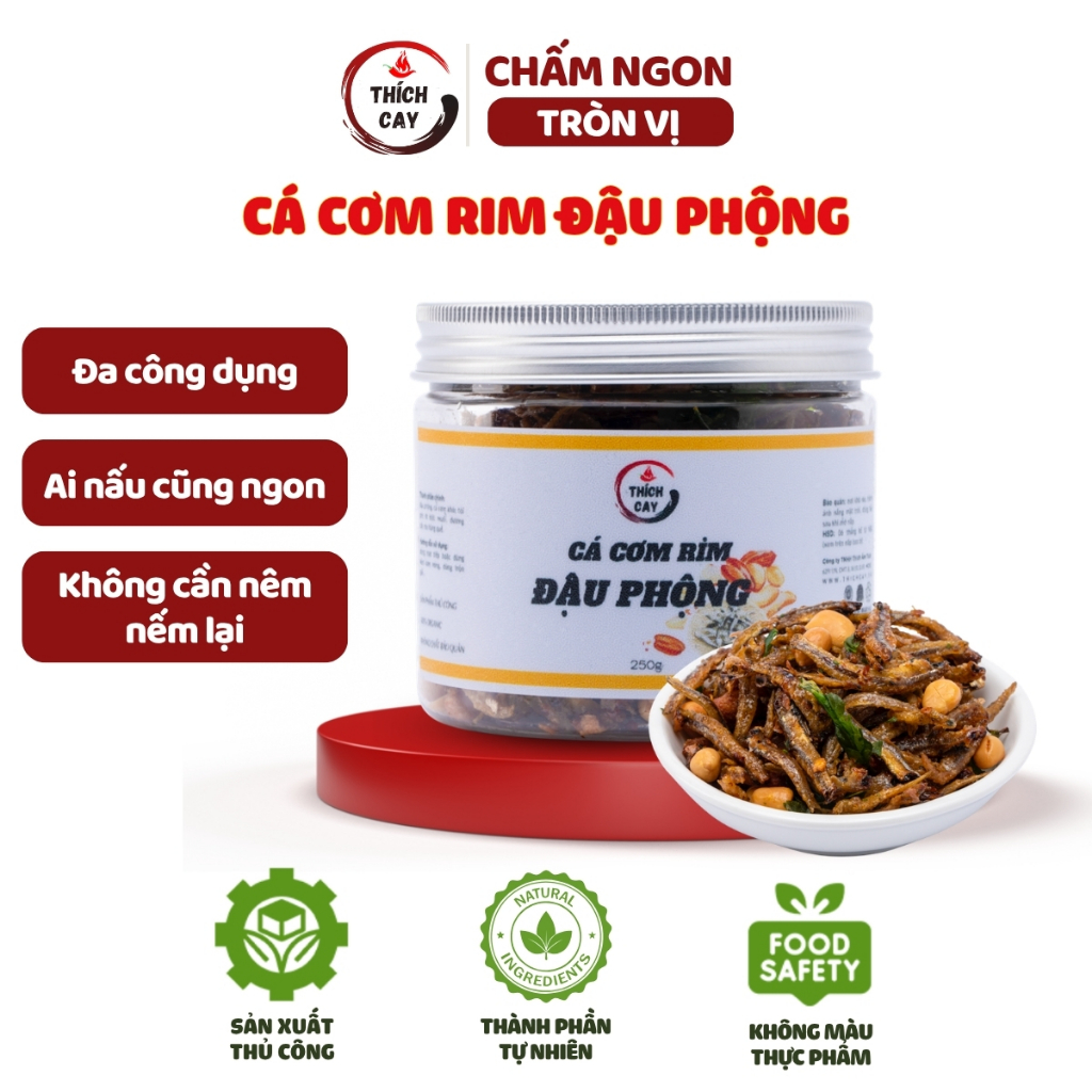 Cá cơm rim đậu phộng Thích Cay 250g