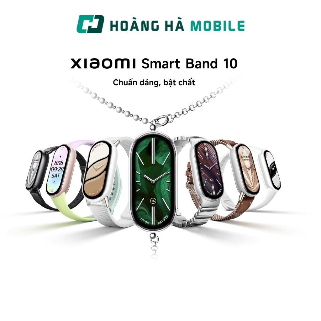 Vòng đeo tay thông minh Xiaomi Band 10 - Độ sáng màn 1500 nit - Bảo hành 12 tháng Chính hãng
