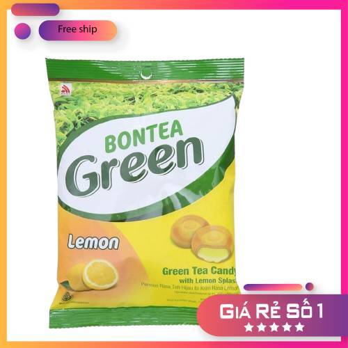 Kẹo Trà Xanh Bontea Green Nhân Chanh Indonesia Gói 135G