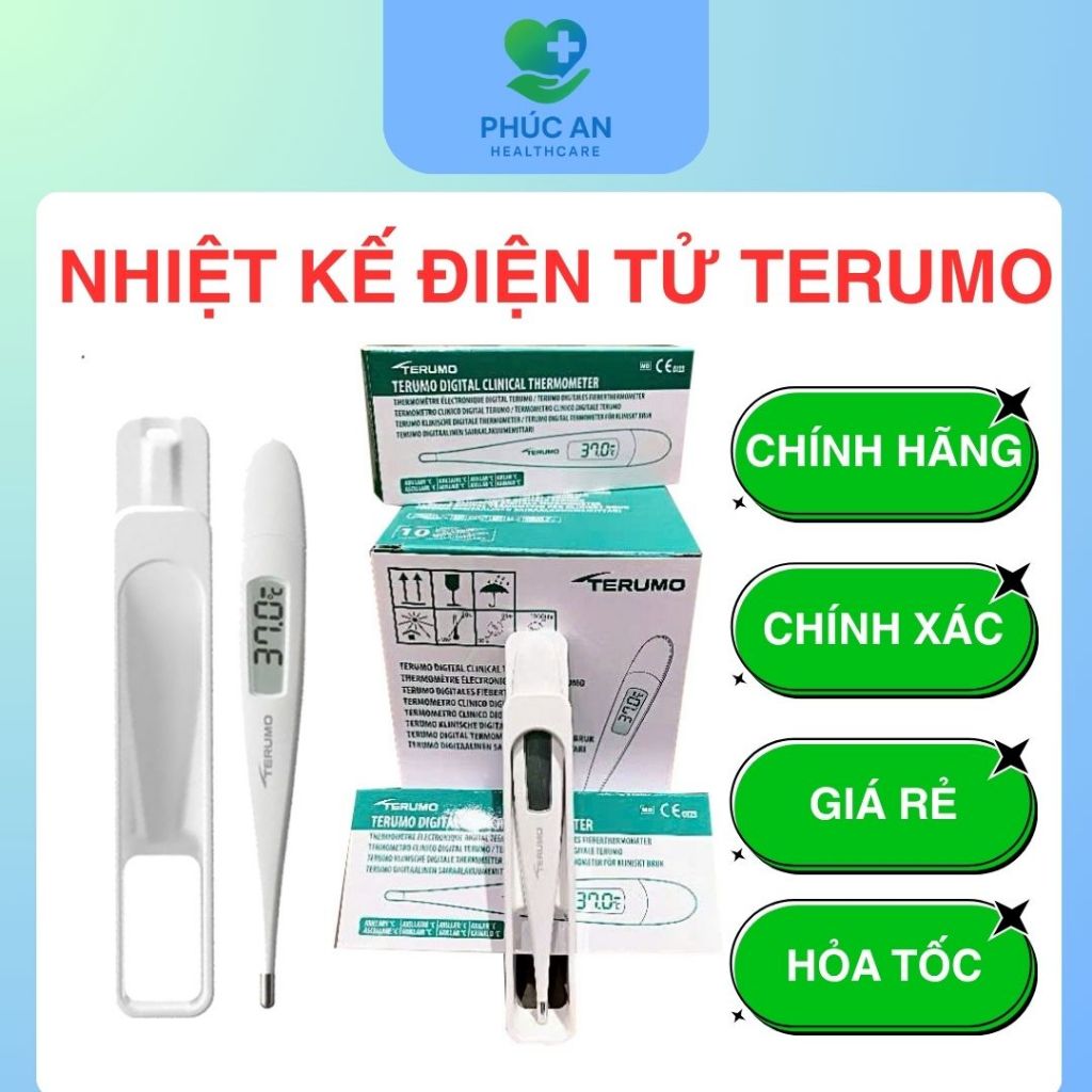 Nhiệt kế điện tử kẹp nách Terumo {hàng công ty} C207S, N.Kế Vinmec BH 1 năm