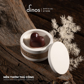 [In Tên Theo Yêu Cầu] Set Quà Tăng Cốc Nến Thơm Thạch Cao Mini, Kèm Hoa Sáp, Quà tặng Sinh Nhật - Dinos Candle