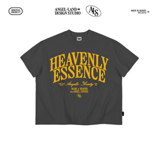 Áo thun form Boxy HEAVEN ESSENCE Màu XÁM CHÌ Angelic Society chính hãng Angel Land Studio